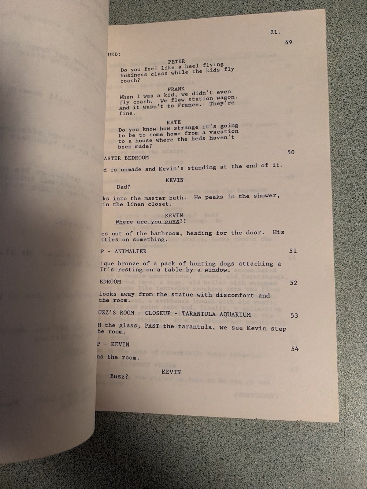 1990 HOME ALONE Script Screenplay Movie Film Macaulay Culkin Catherine O’Hara
