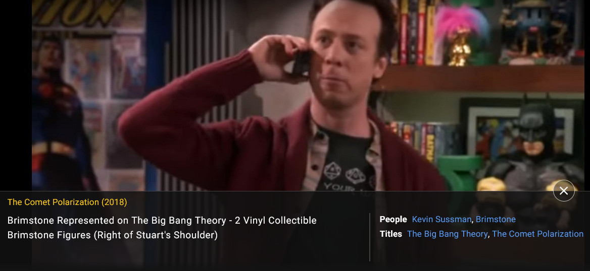 THE BIG BANG THEORY Screen Used STUART BLOOM’S T-SHIRT S11 Ep21 Production PROP