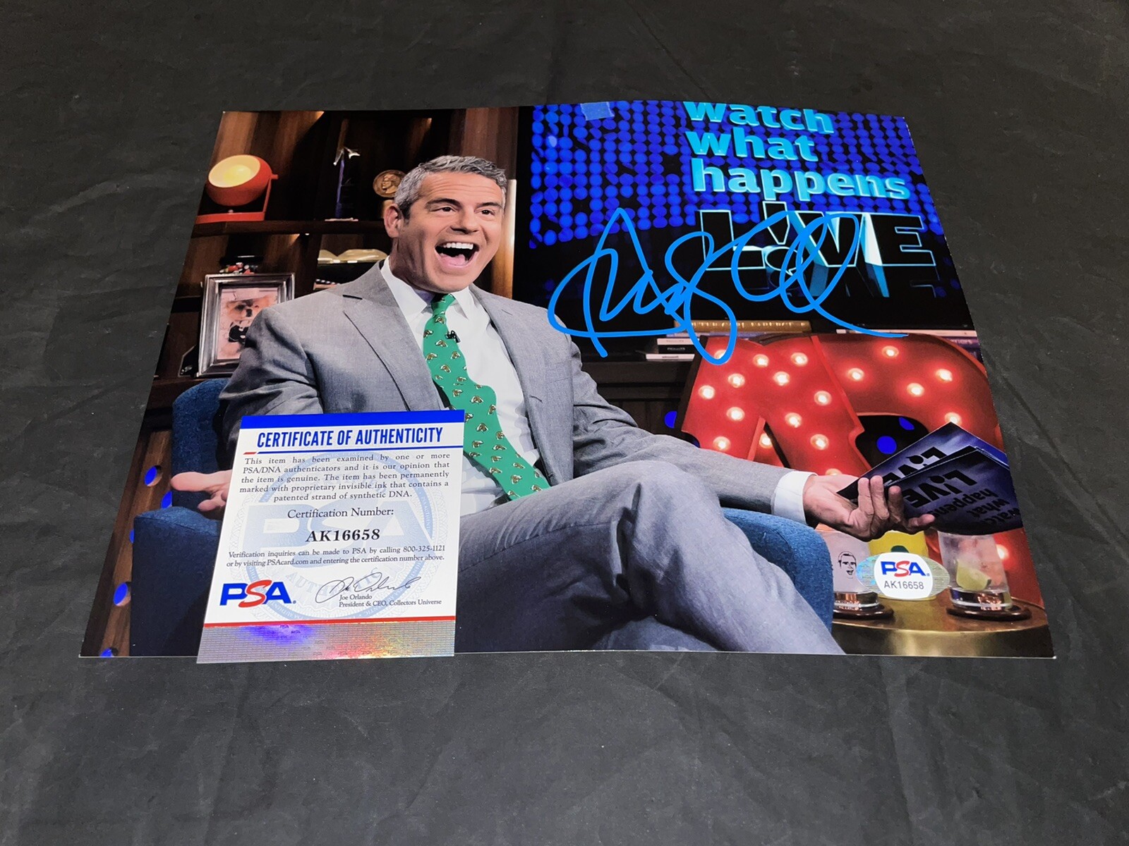 Andy Cohen Signed 8×10 Photo Bravo Superstar TV Host PSA/DNA #2