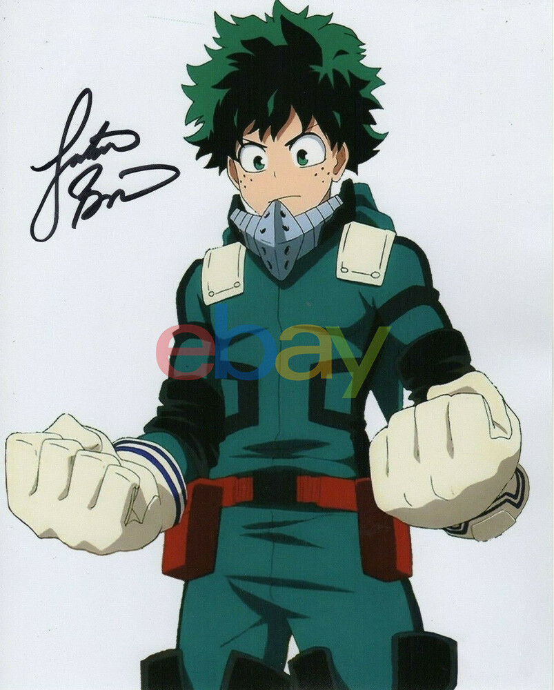 Justin Briner Autograph 8×10 Photo My Hero Academia Signed reprint