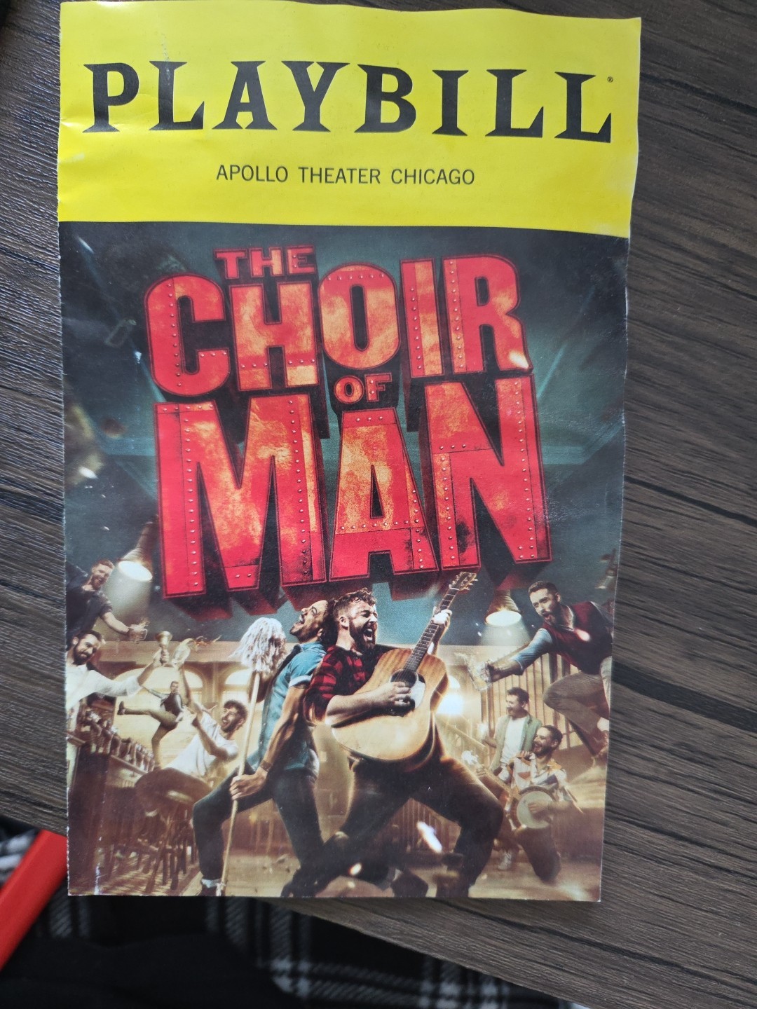Choir Of Man Playbill Apollo Theater Chicago
