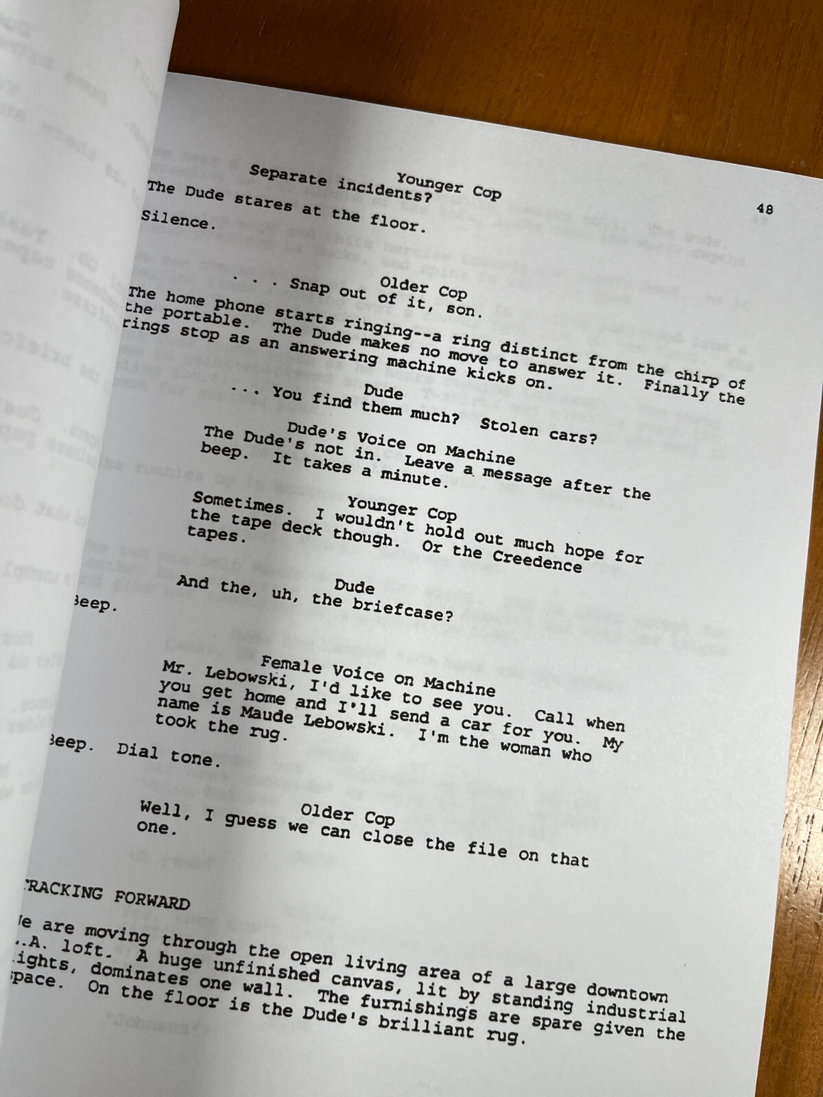 The Big Lebowski Script Signed- Autograph Reprints- 119 Pages- Jeff Bridges