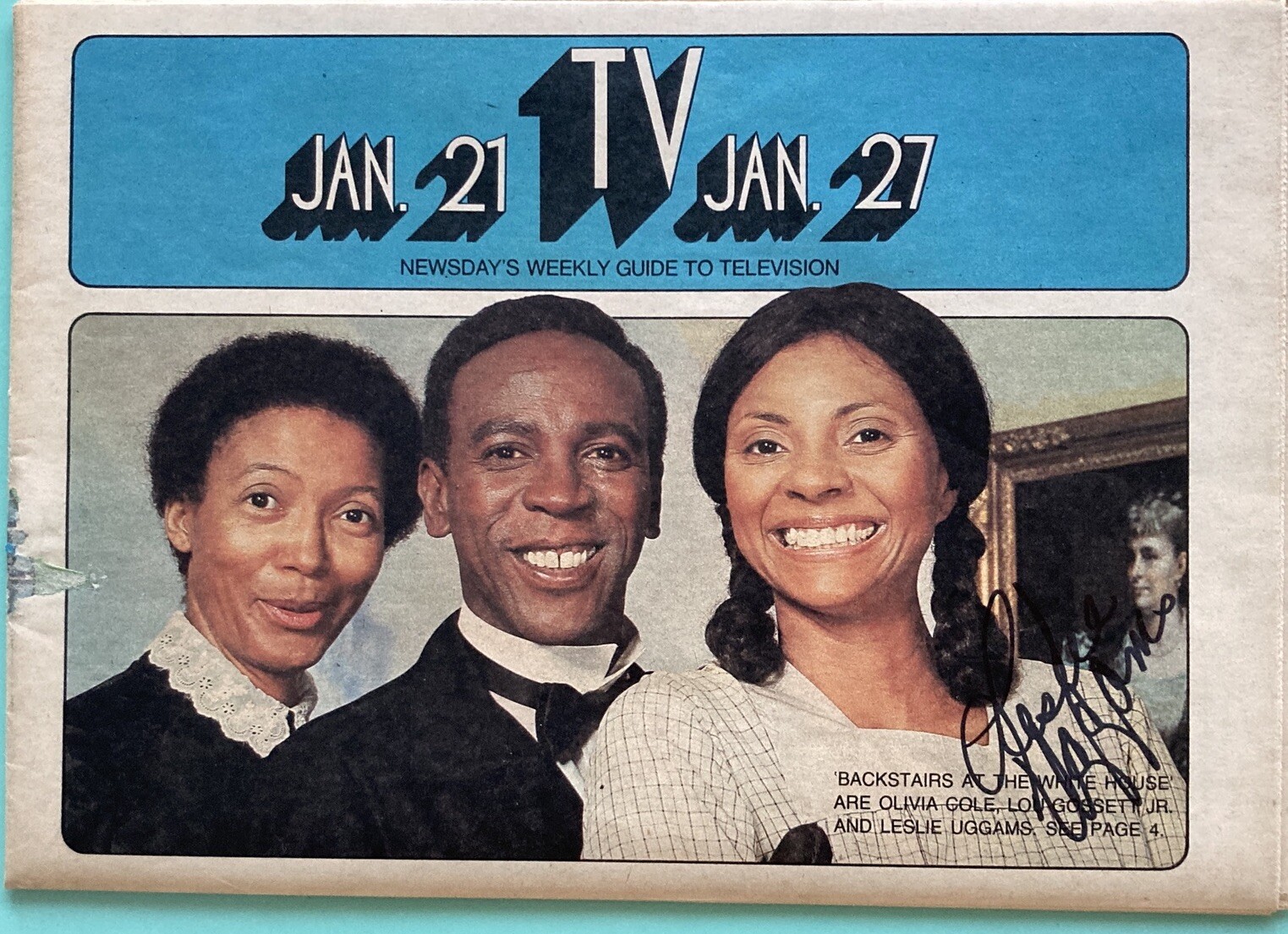 Leslie Uggams Signed Newsday Local TV Guide January 21 1979 Regional LI NY Edit