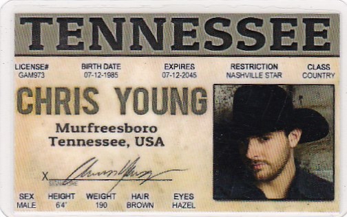 Country Music Str Murfreesboro Tennessee Drivers License