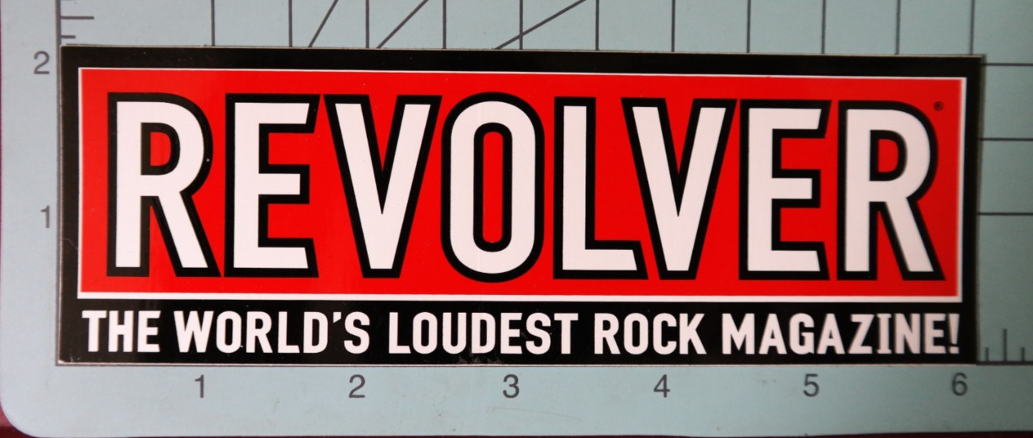 REVOLVER heavy metal, hard rock magazine vintage sticker, thrash, death, speed