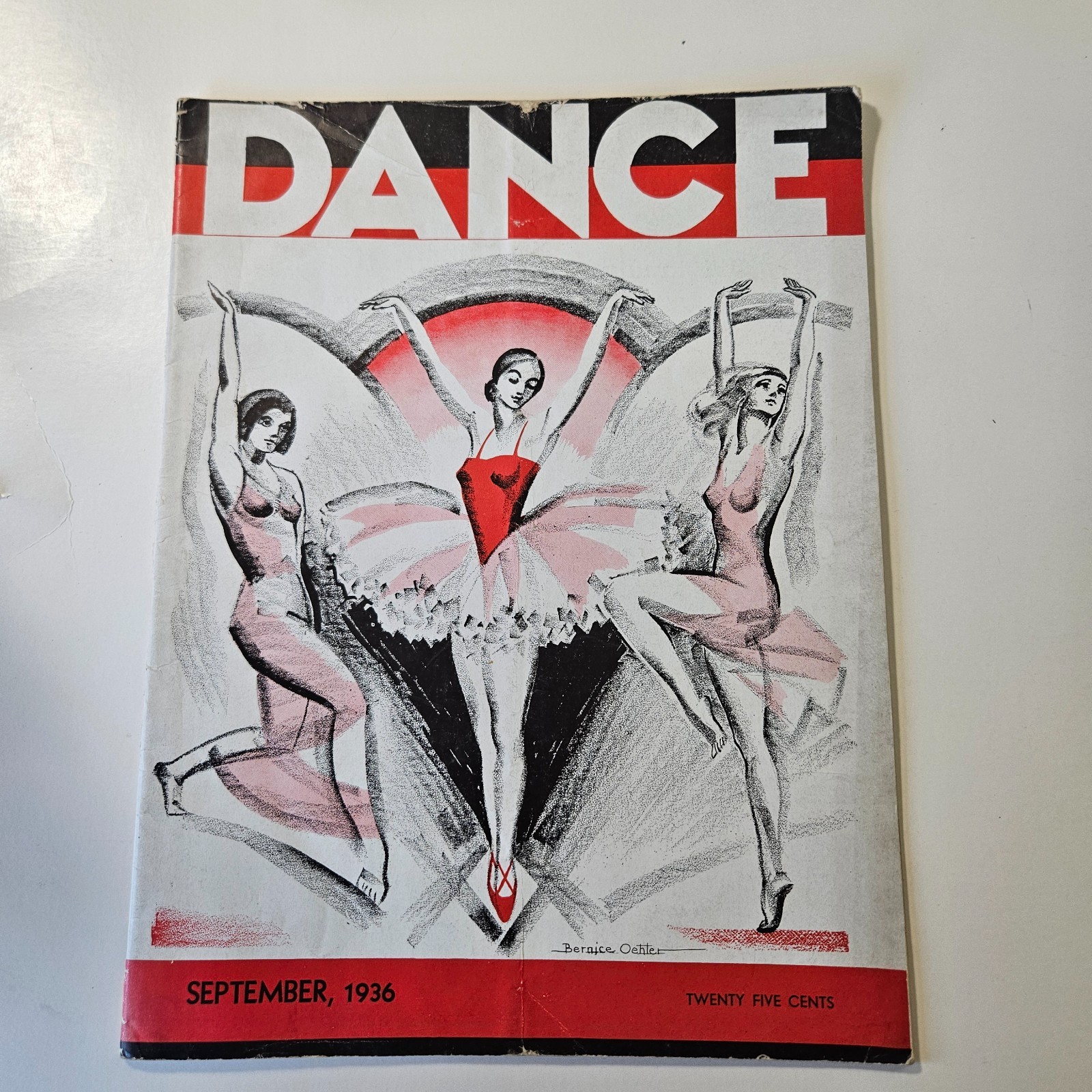 Rare Sept 1936 Dance Magazine All Types Dance + Studio Ads Etc Ballet Jazz Hula
