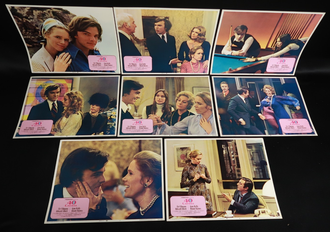 40 Carats Lobby Cards 1973 Stills Originals 11 x 14 NSS 73/126 Gene Kelly Ullman