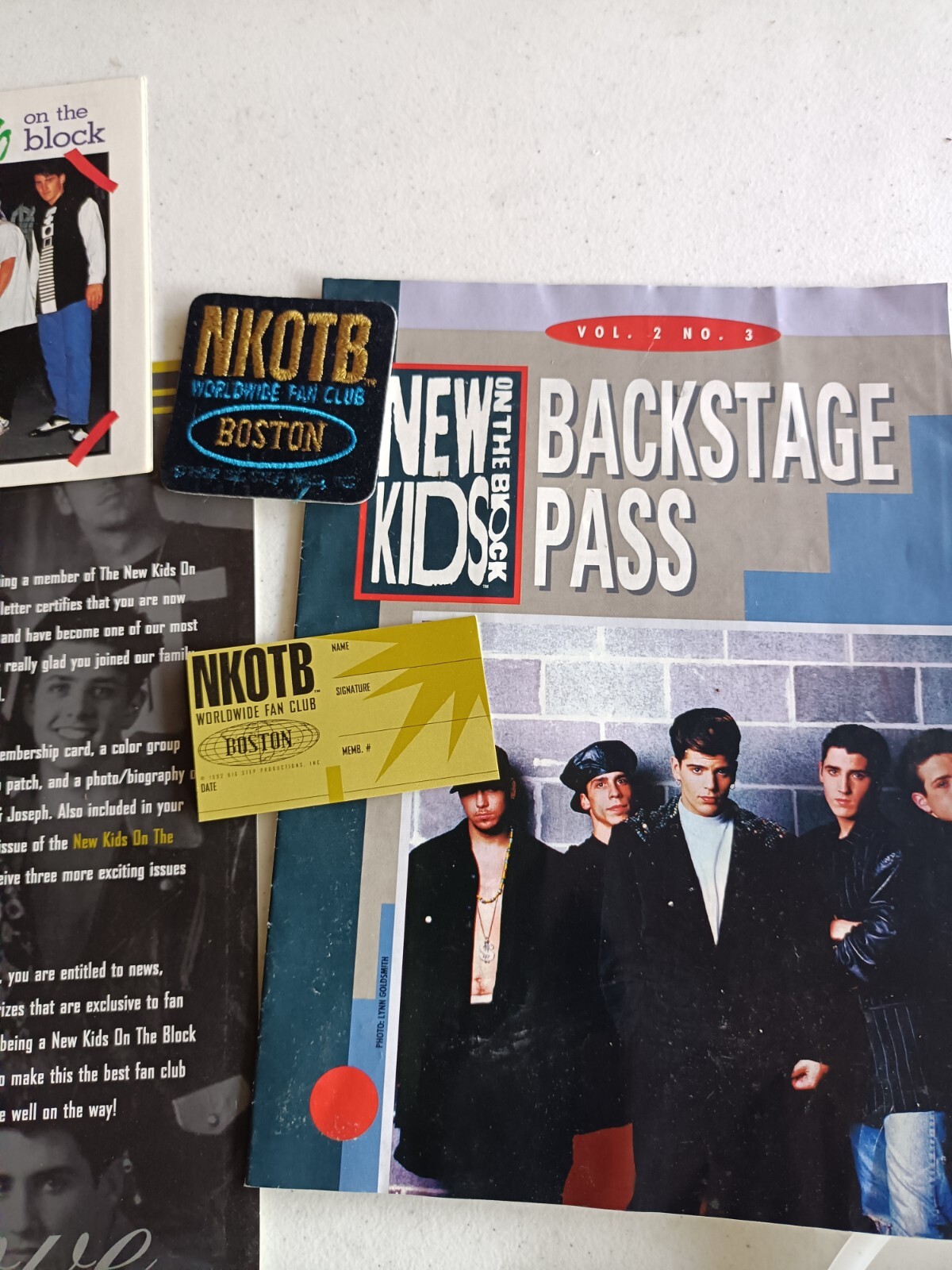 new kids on the block memorabilia
