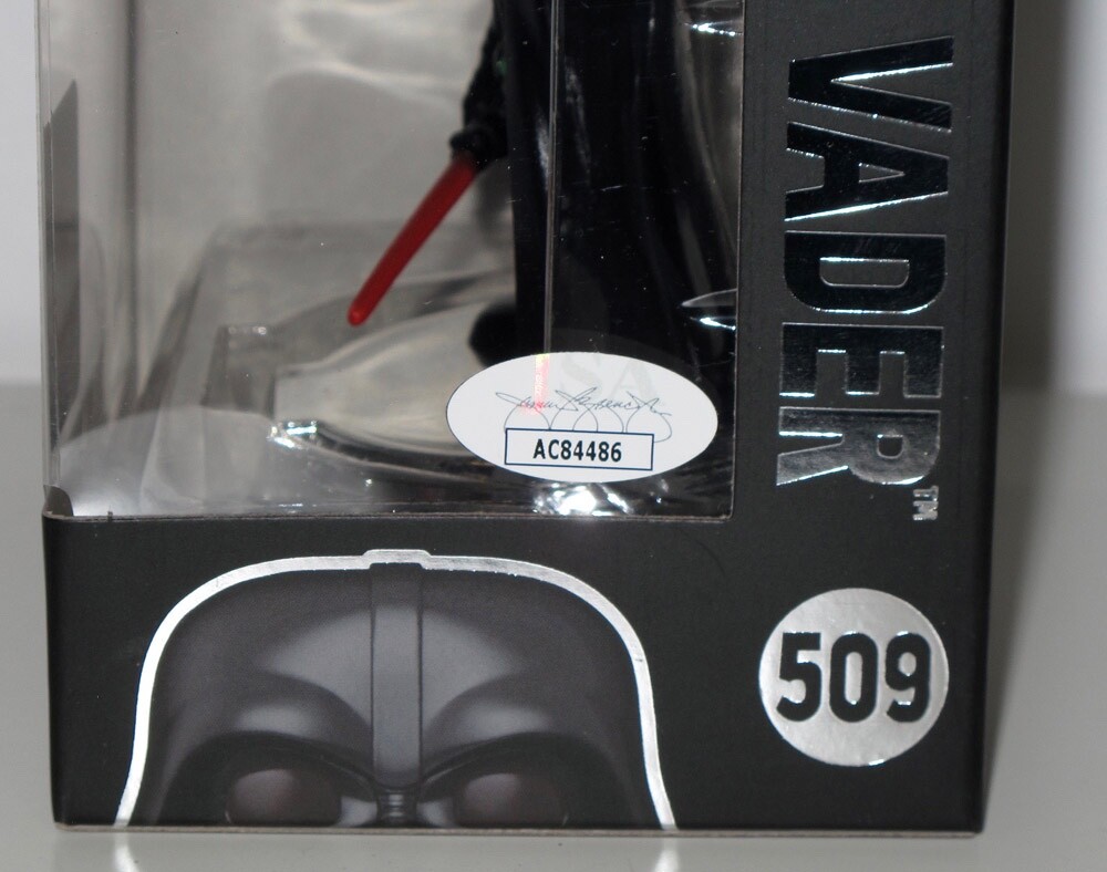 Hayden Christensen signed STAR WARS “DARTH VADER” #343 Funko Pop EXACT PROOF JSA