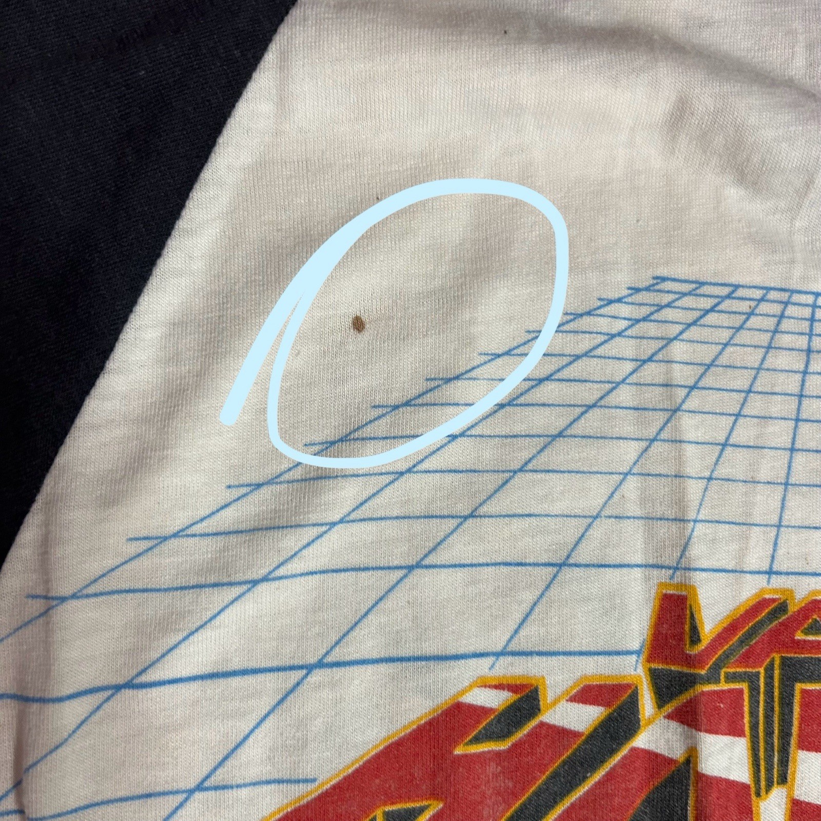 Authentic Vintage 1982 Van Halen Cutoff Raglan – Sleeveless No Size