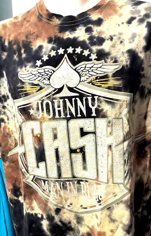 JOHNNY CASH Ace of Spades MAN IN BLACK Tie Dye TEE Men’s 2XL NWT