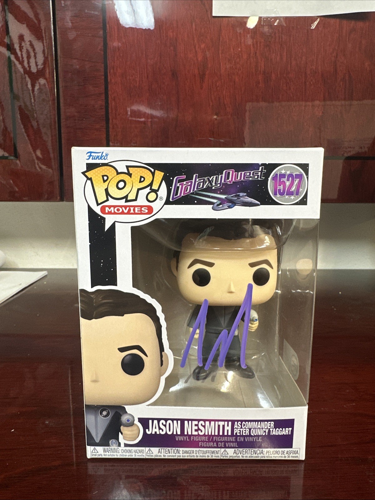 Tim Allen Signed Autograph Jason Nesmith Funko Pop Galaxy Quest 1527 Beckett COA