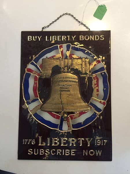 Buy Liberty Bonds (1917) 10×17 US Advertising Plaque – Painted Tin