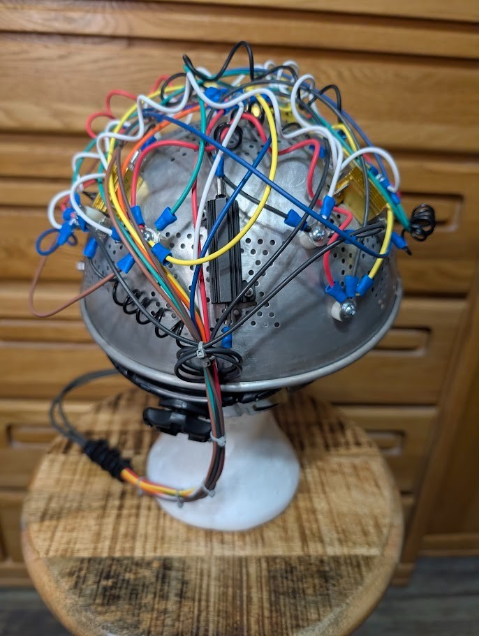 Fan-made Ghostbusters -like Colander Aura Hat
