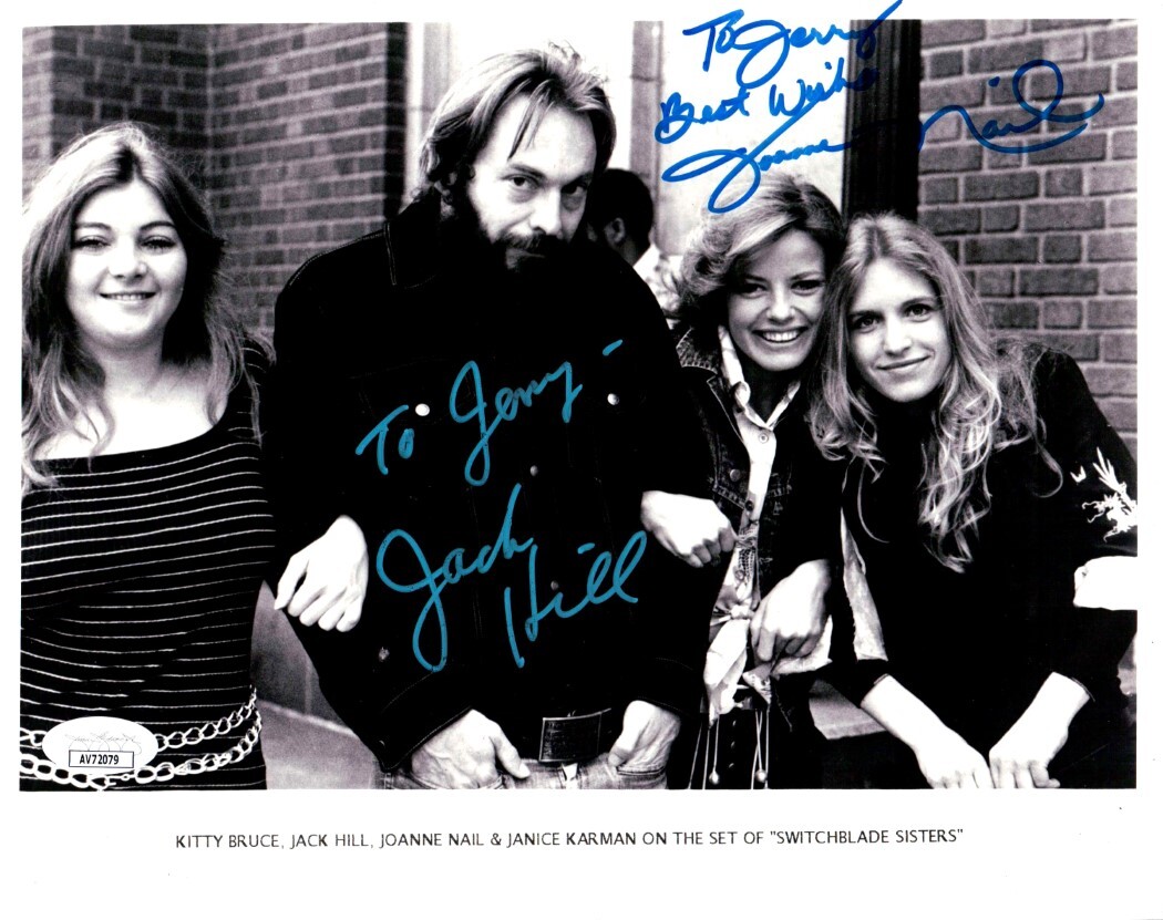 Jack Hill Joanne Nail Signed Autographed 8X10 Photo Switchblade Sisters JSA