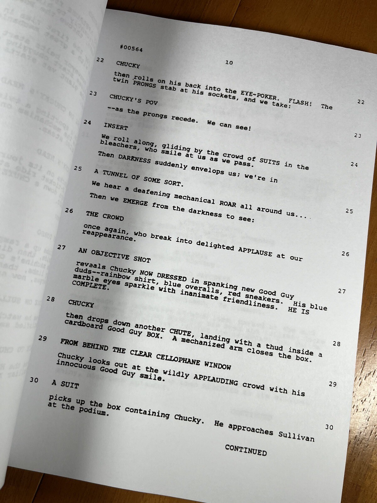 Child’s Play 3 Script Signed- Autograph Reprints- 114 Pages- Chucky- Horror