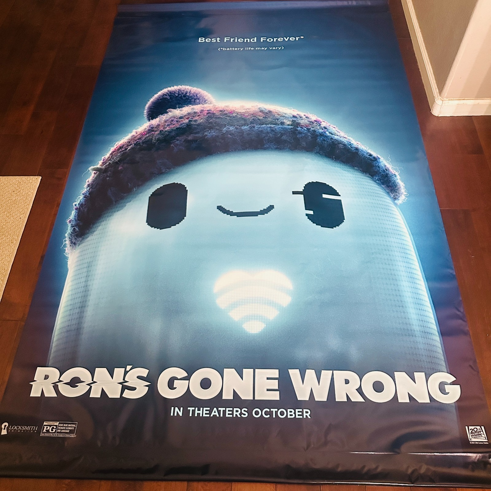 Marvel THE ETERNALS / Ron’s Gone Wrong Rare Theater Movie Vinyl Banner 8 x 5 ft