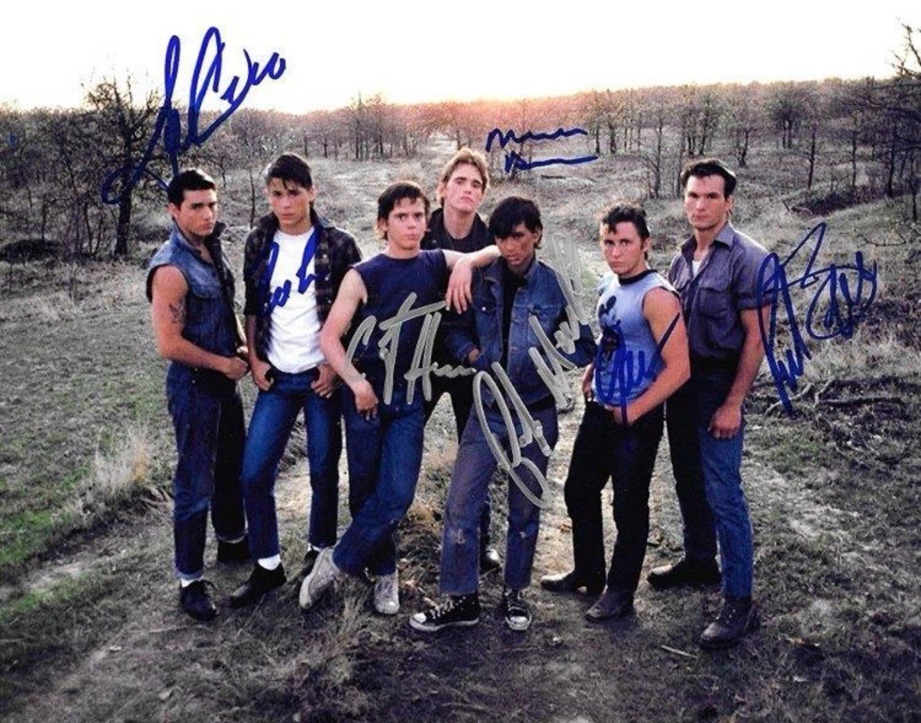 REPRINT – THE OUTSIDERS CAST Autographed Signed 8 x 10 Photo Poster RP Man Cave