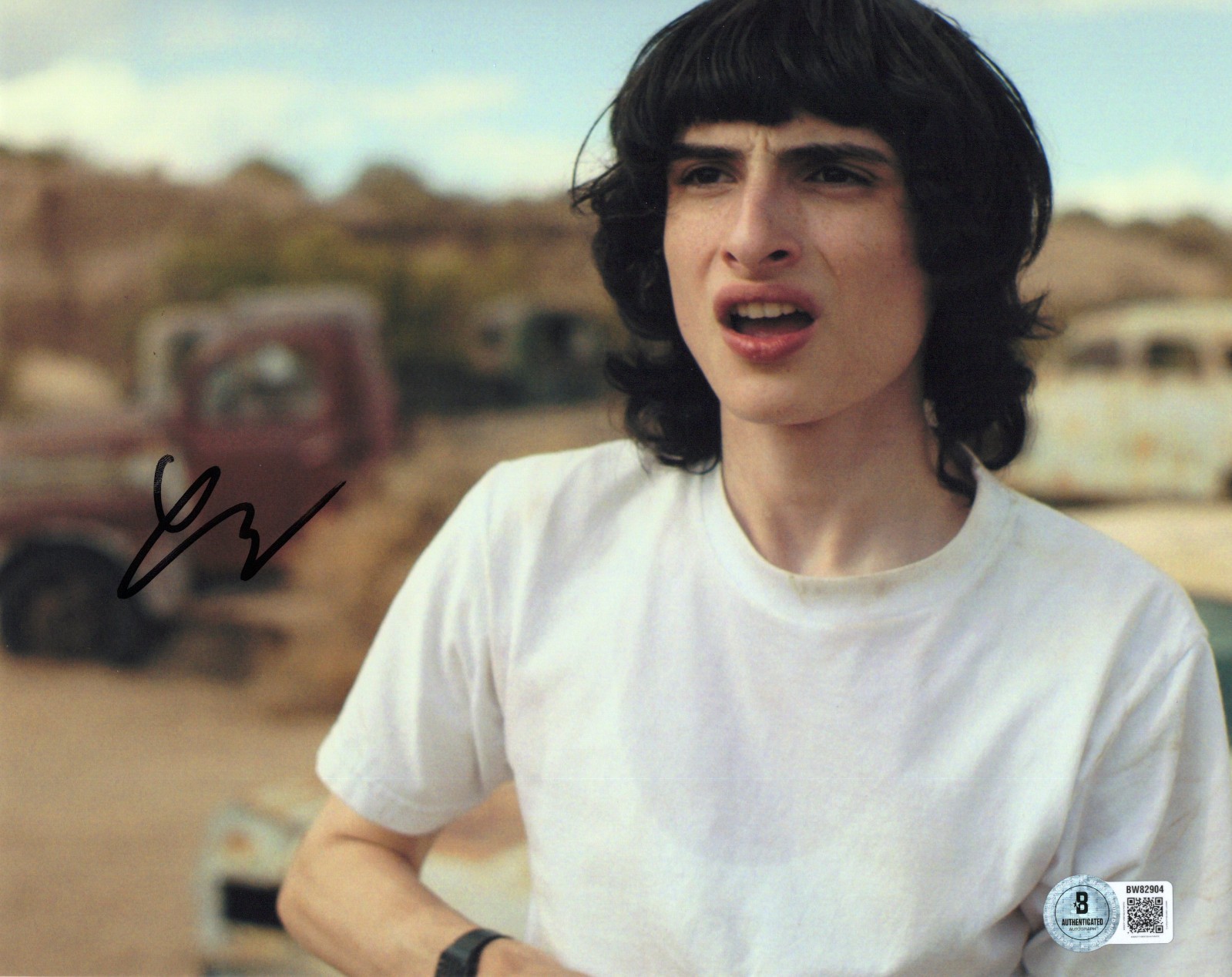 Finn Wolfhard ‘Stranger Things’ Signed 8×10 Photo ‘Mike Wheeler’ Beckett
