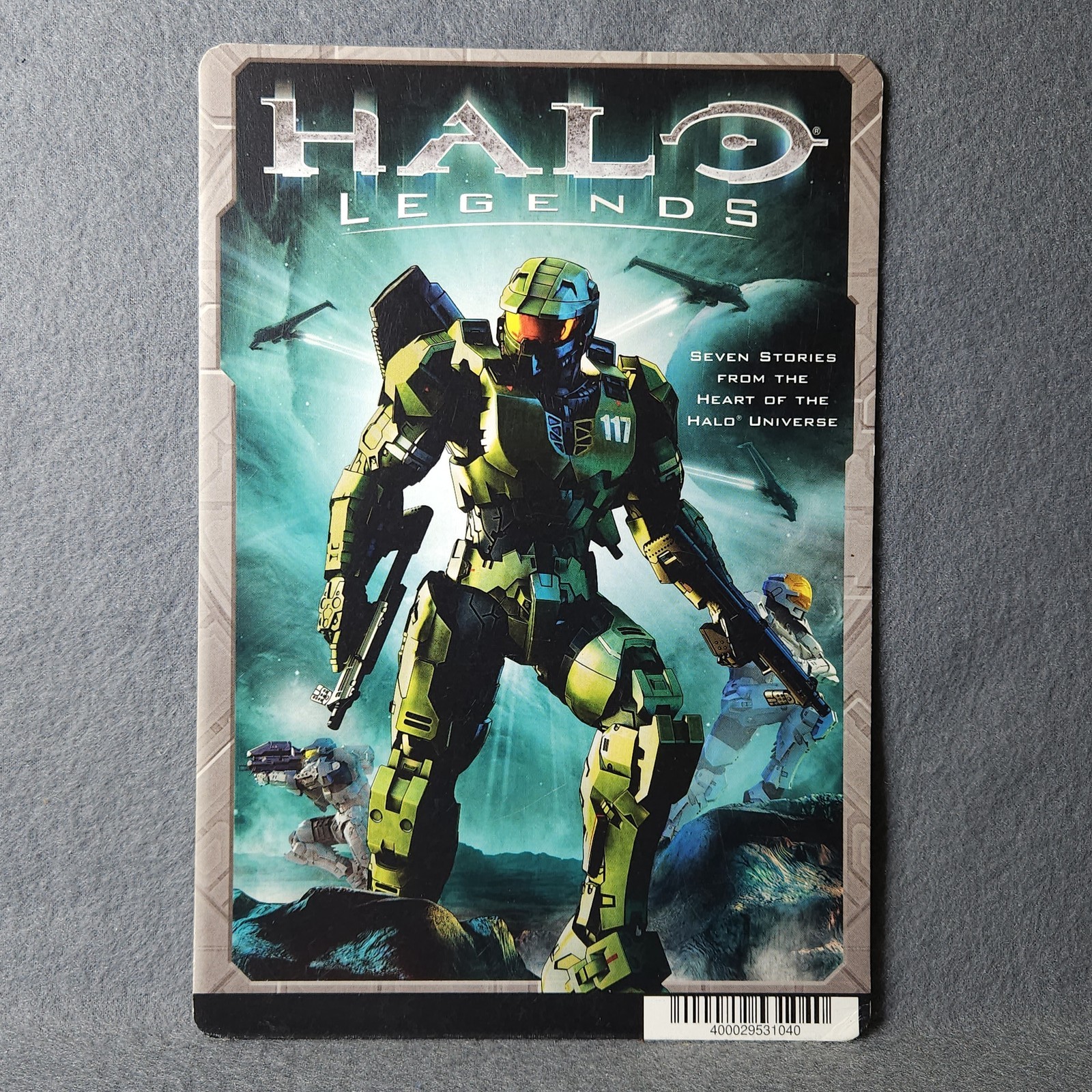 Halo Legends Master Chief Promo Backer Card 5.5in x 8in Anime Anthology