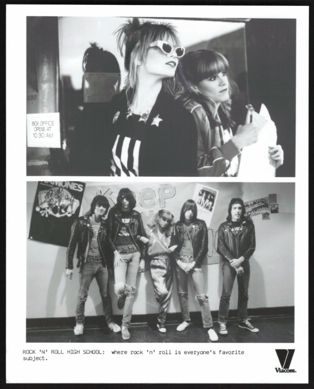 Viacom ROCK ‘N’ ROLL HIGH SCHOOL Press Photo The Ramones P.J. Soles Movie Still
