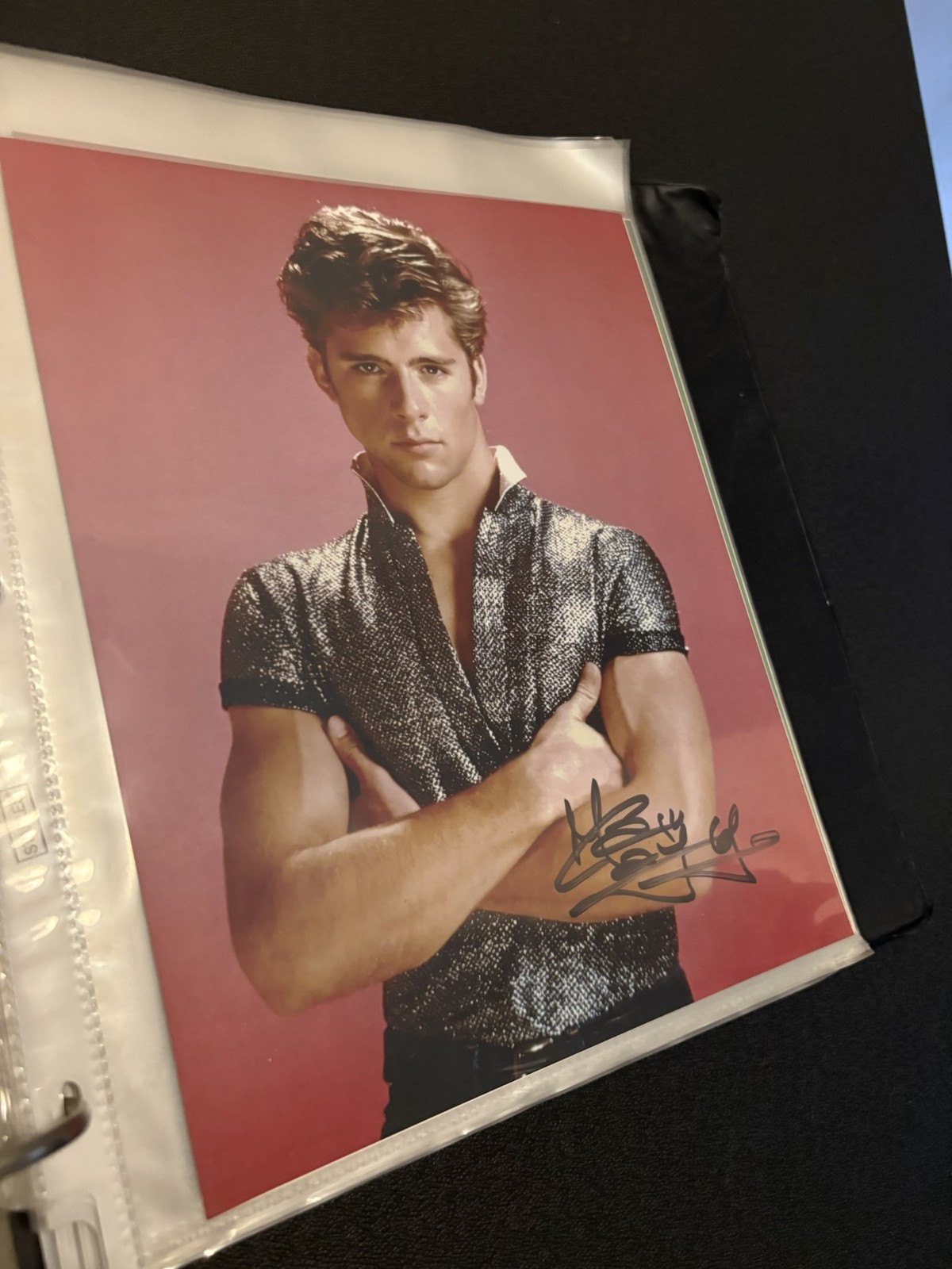 Maxwell Caulfield Autographed Photo Grease 2 The Colbys Empire Records Signed