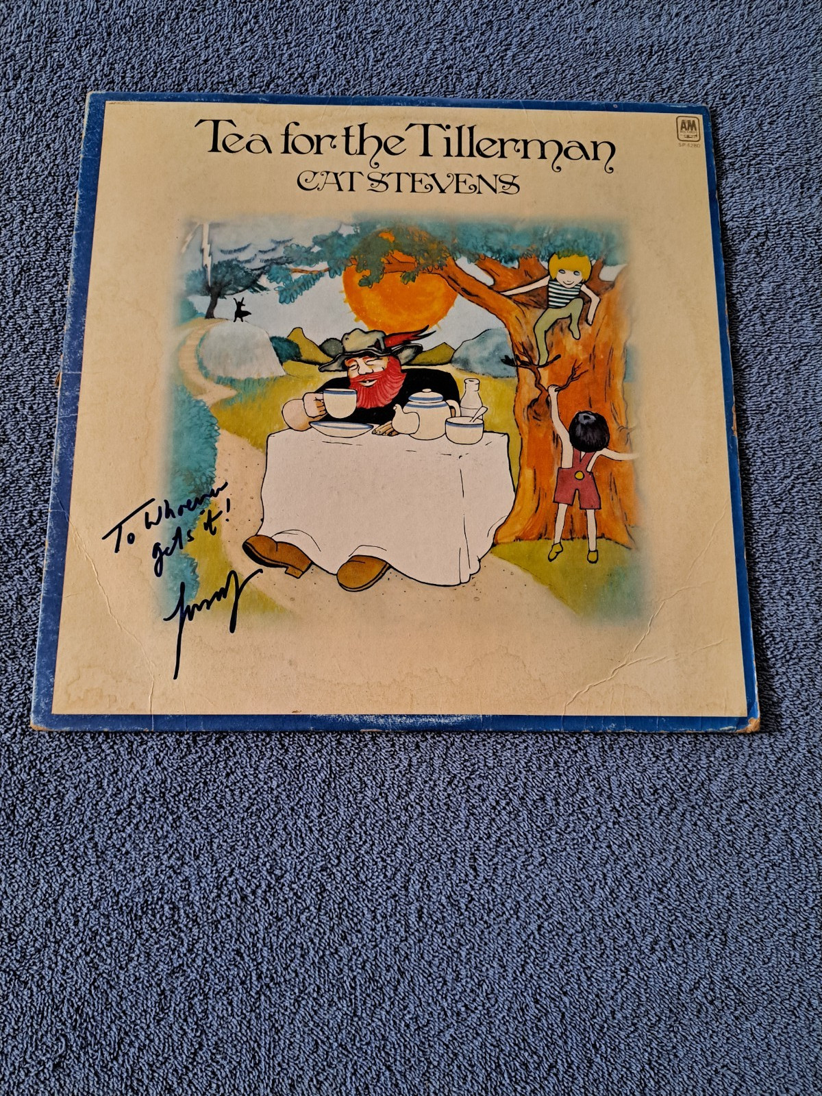 CAT STEVENS SIGNED “TEA FOR THE TILLERMAN” VINYL ALBUM LP JSA LOA
