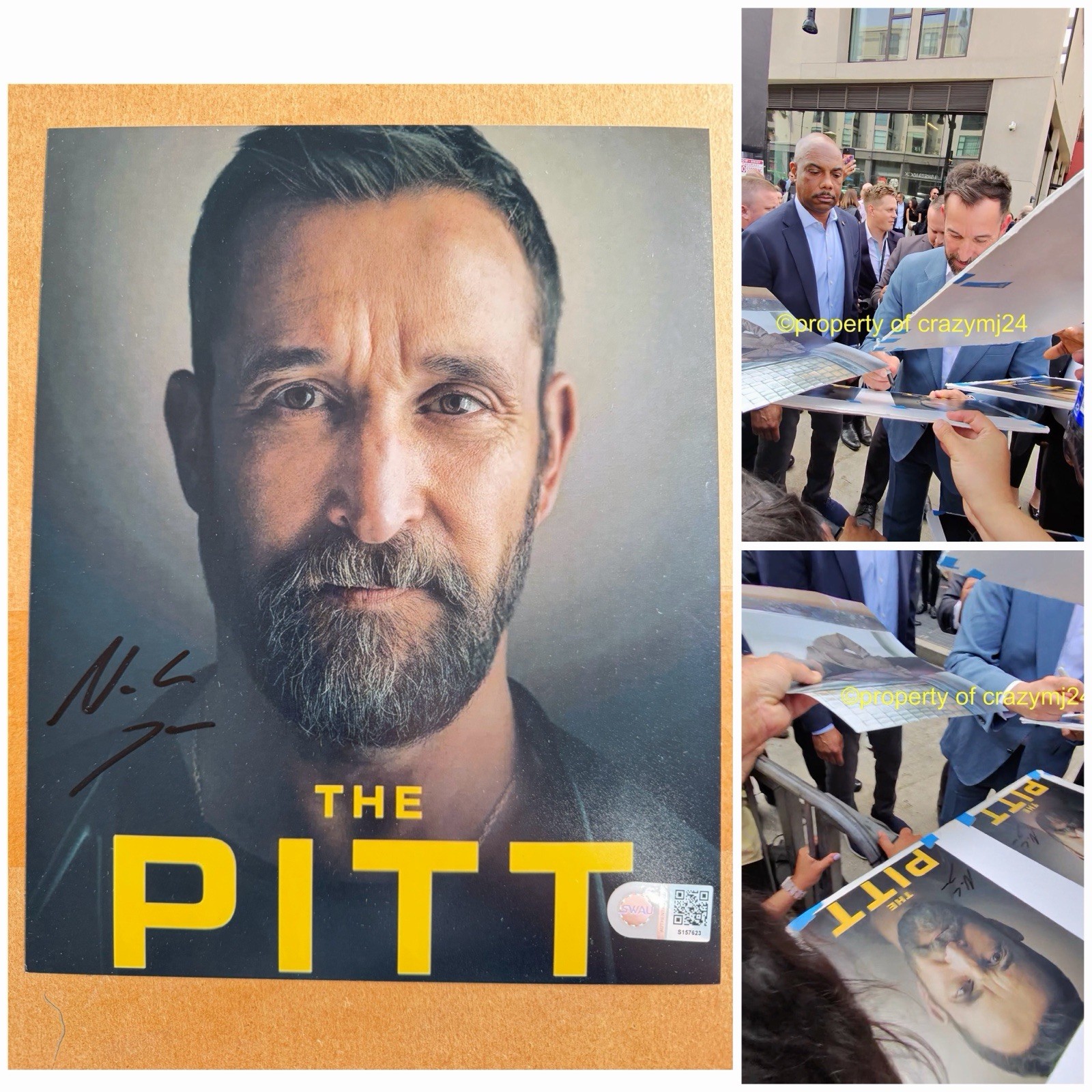 Noah Wyle Signed The Pitt HBO 8×10 Poster ER Autograph Exact Proof SWAU COA