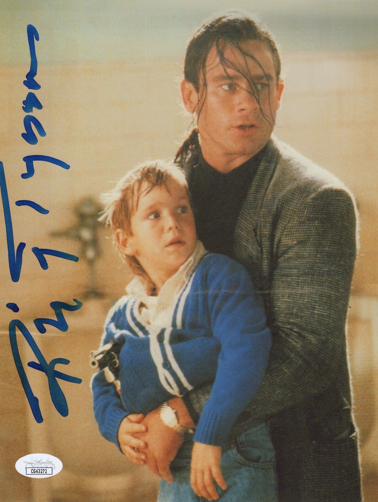 RICHARD TYSON Signed 8X10 KINDERGARTEN COP Photo CRISP Autograph JSA COA CERT