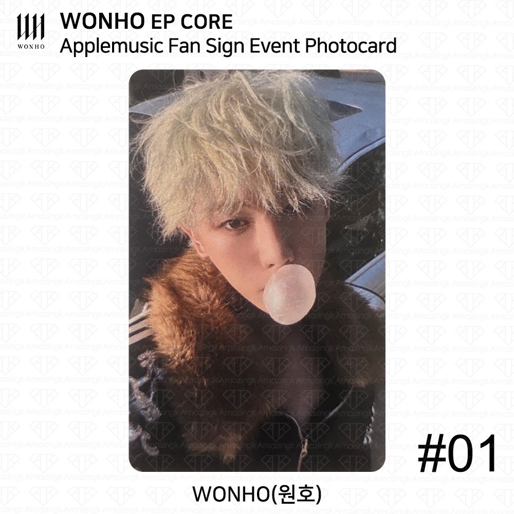 Wonho EP Album CORE AppleMusic Fan Sign Event Photocard