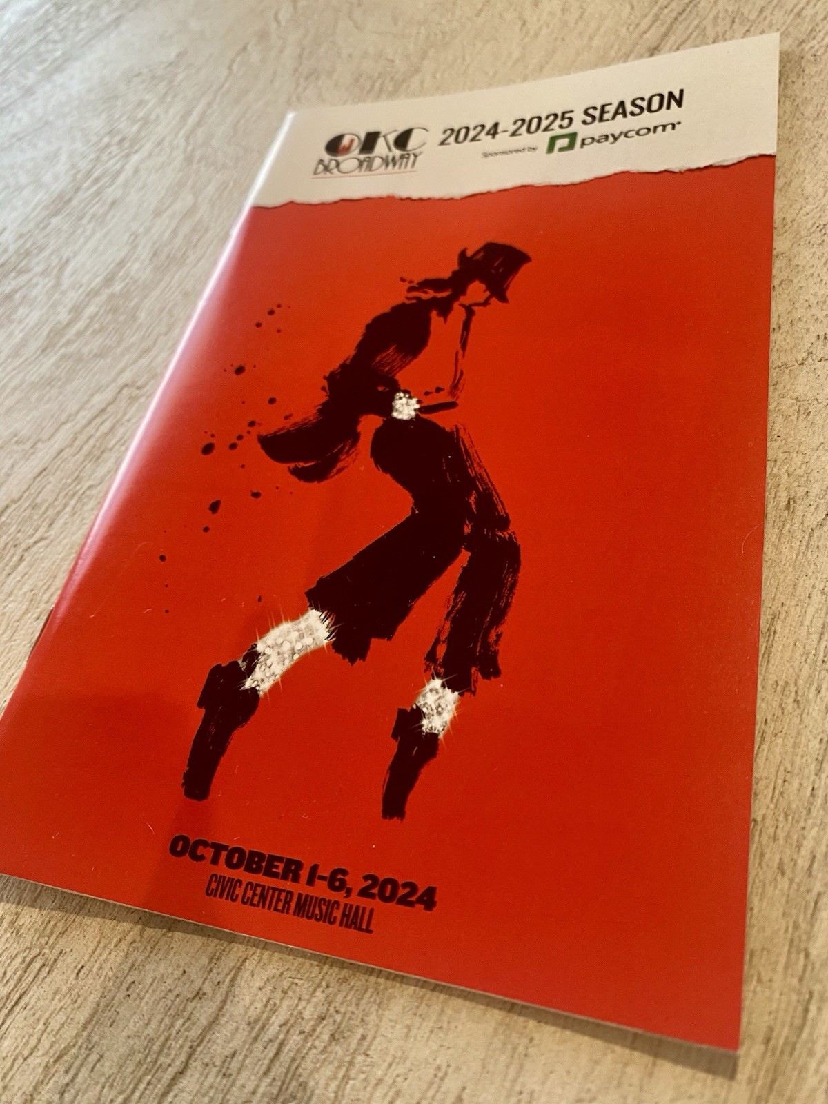 MJ Playbill (Oct 2024) OKLAHOMA CITY (OKC) Natl Tour / Michael Jackson