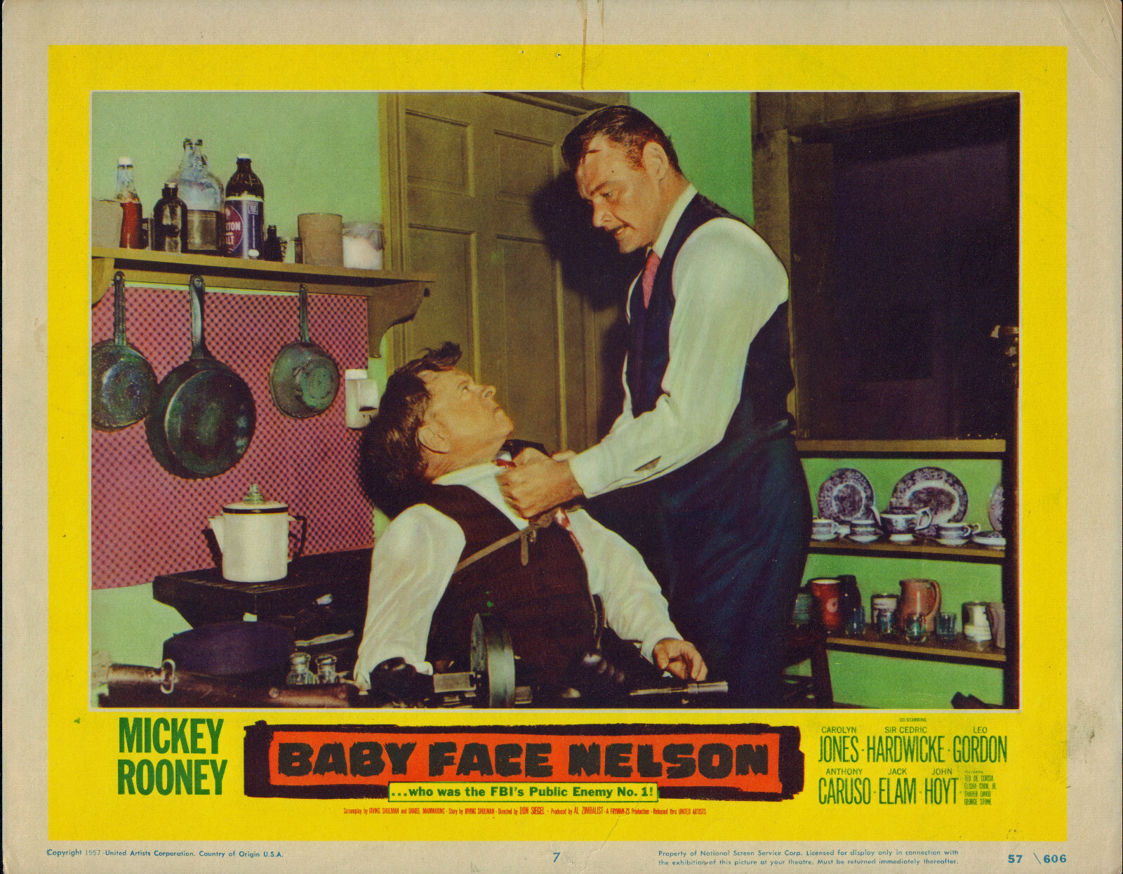 BABY FACE NELSON orig 1959 lobby card MICKEY ROONEY/LEO GORDON 11×14 poster