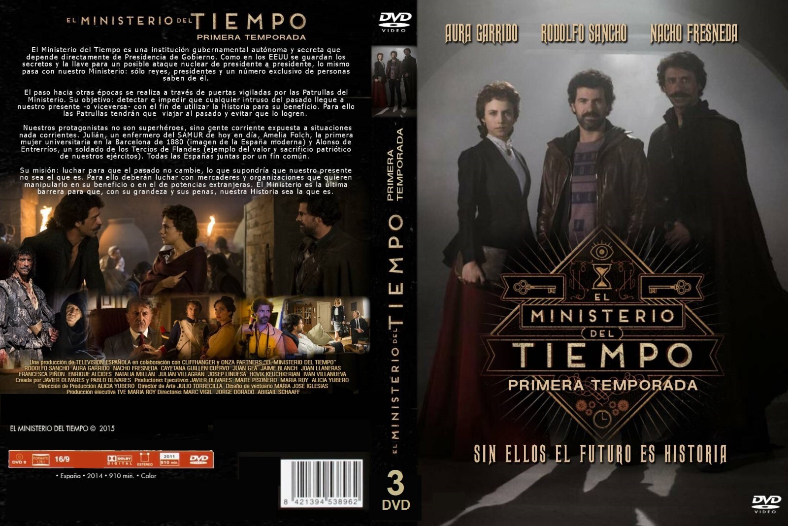 SERIE ESPAÑA, EL MINISTERIO DEL TIEMPO, 14 DVD IN 4 BOXES, 42 CAPITULOS, 2015-20