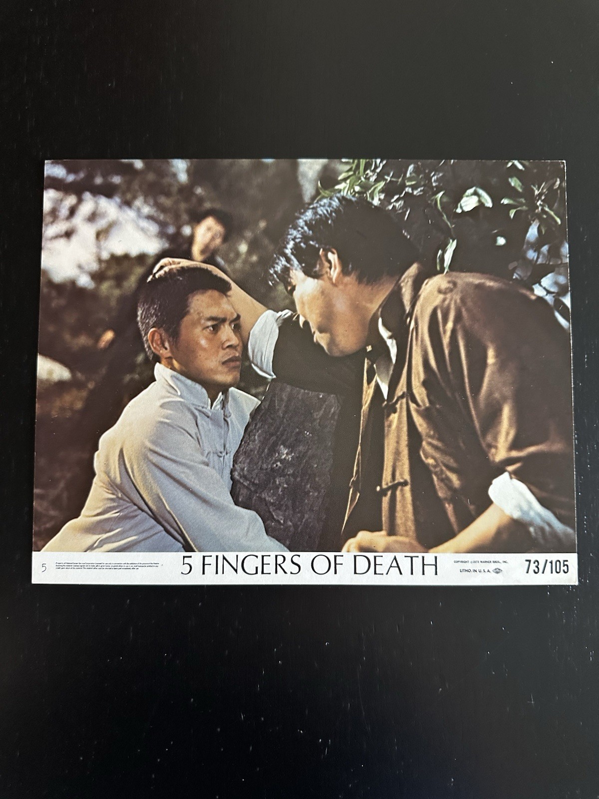 1973 5 Fingers Of Death Lobby Card #5 Warner Bros Kung Fu Lo Lieh King Boxer