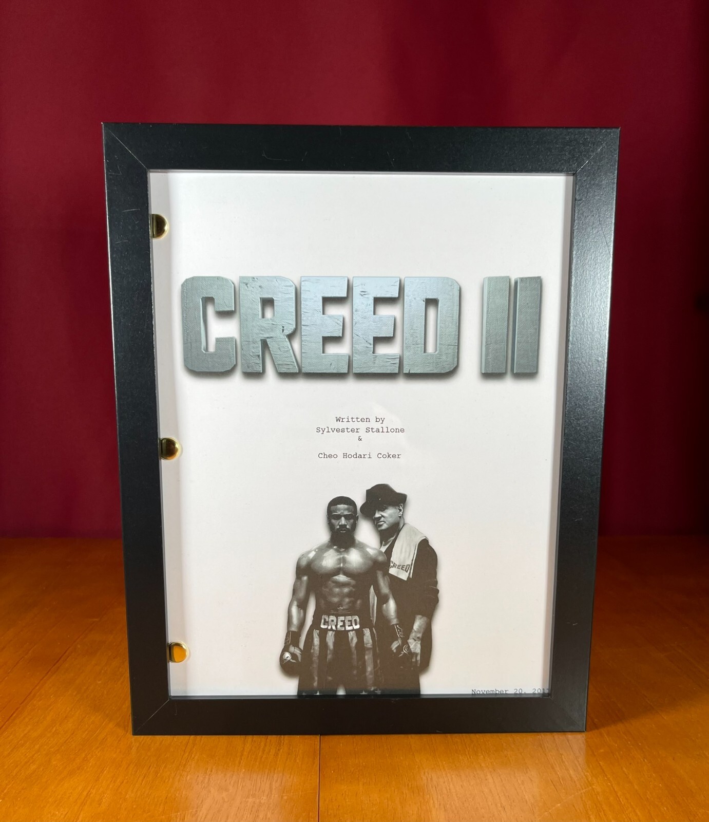 Creed II Script- 111 Pages- Full Script Reprint- Creed II Movie- Rocky Balboa