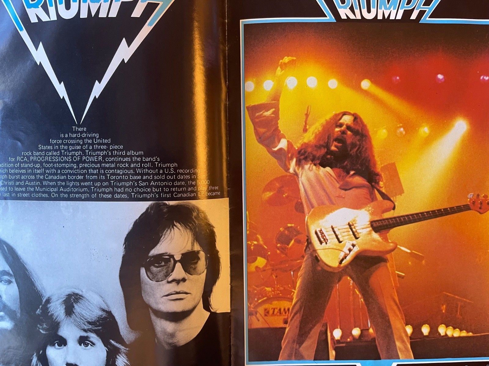 Triumph – UK 1980 -Progressions of Power – Praying Mantis – Tour Book Program
