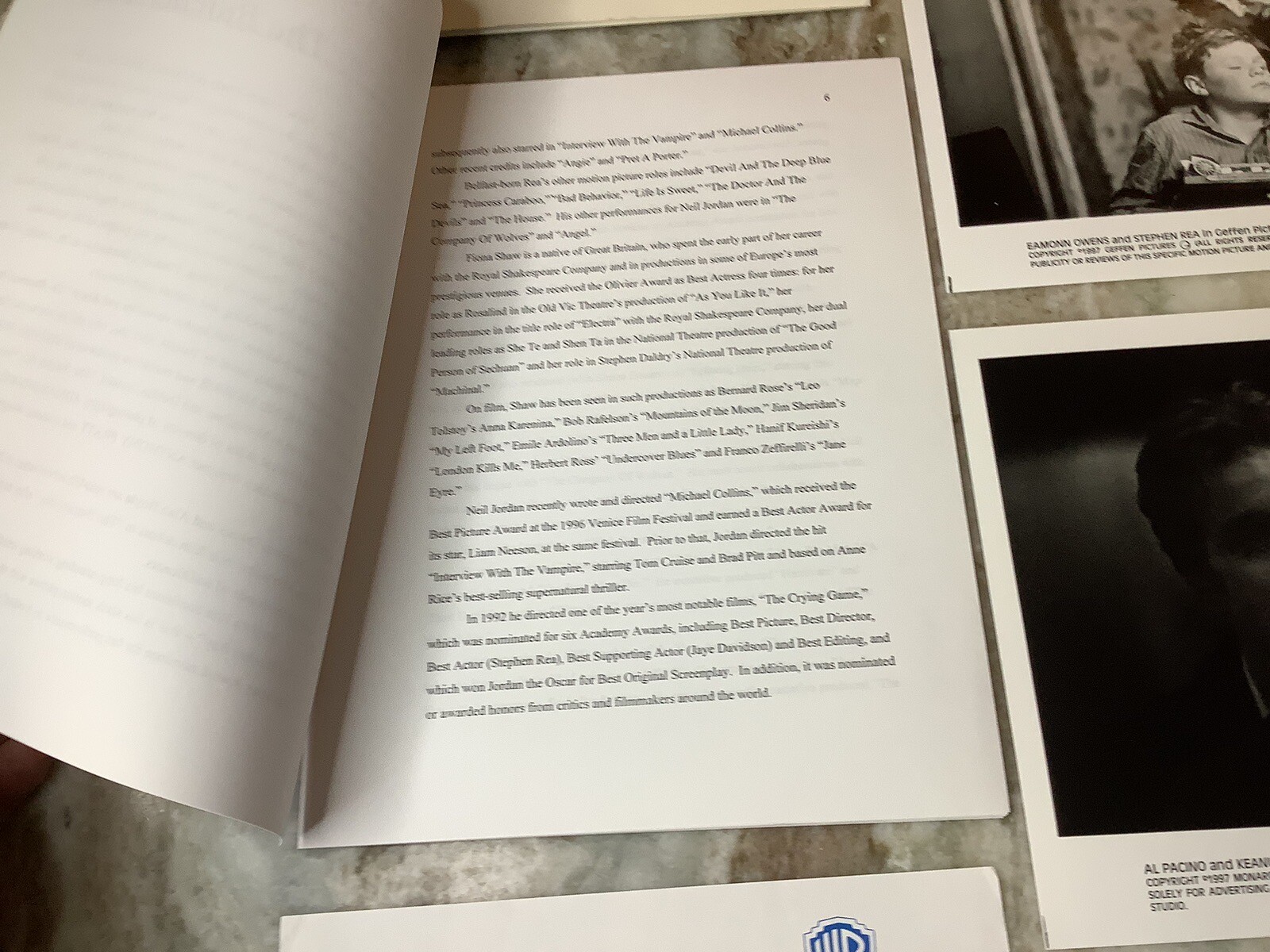 1997 Warner Bros. Pictures Fall / Winter Releases Movie Promo Press Kit