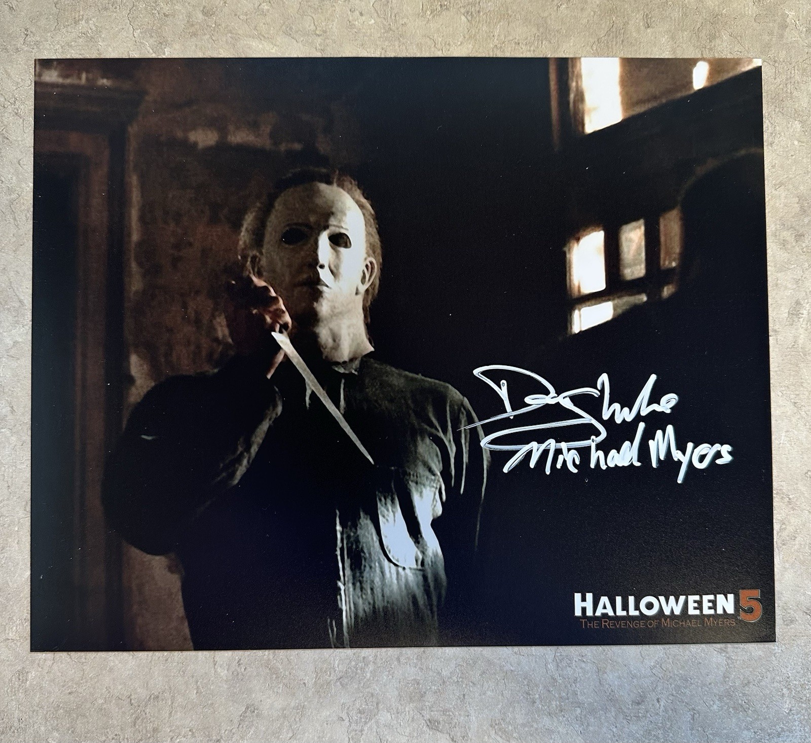 Don Shanks Signed 8×10 Color Photo From Halloween 5 Autograph World Certified