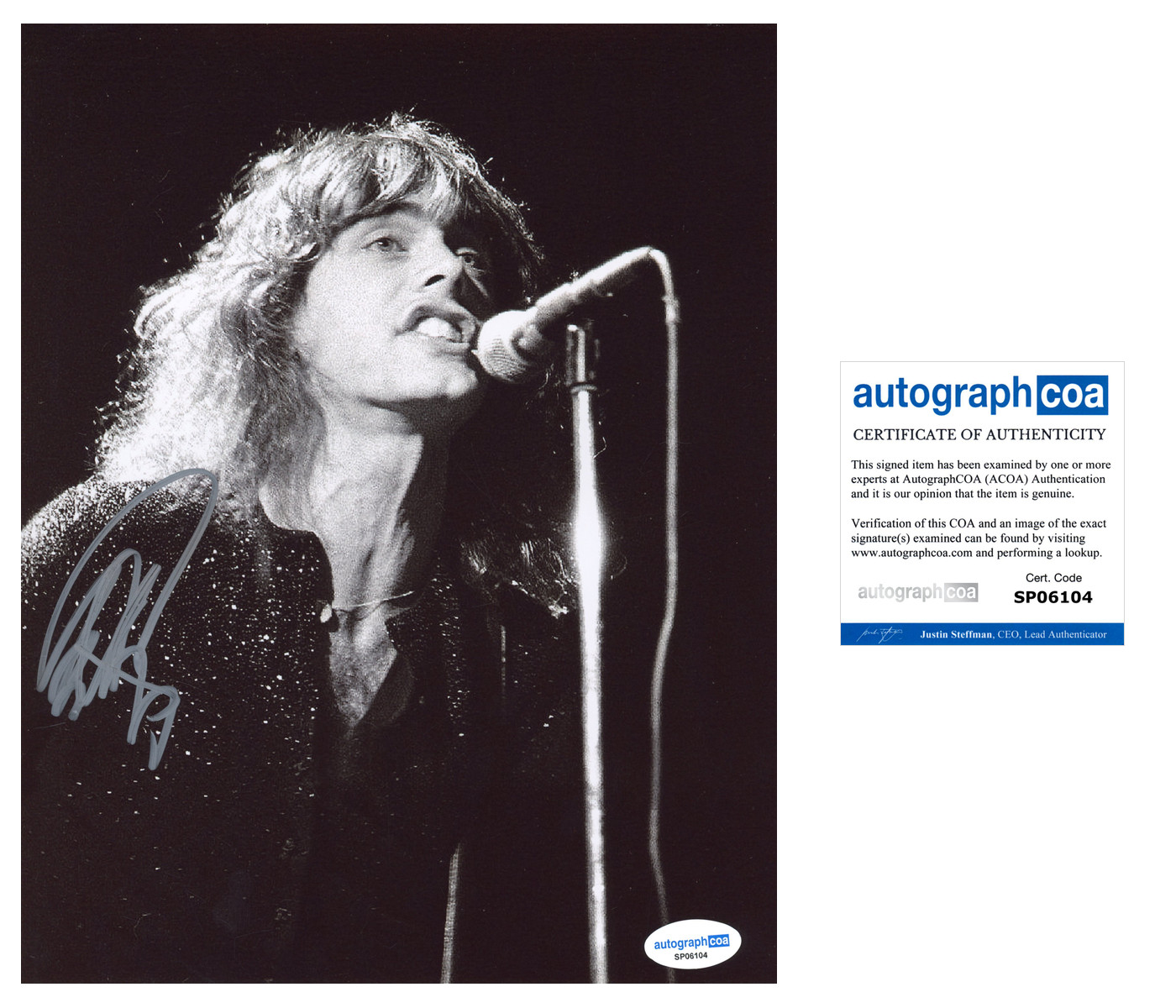 Tom Petersson ‘Cheap Trick’ Band Signed 8×10 Photo ACOA
