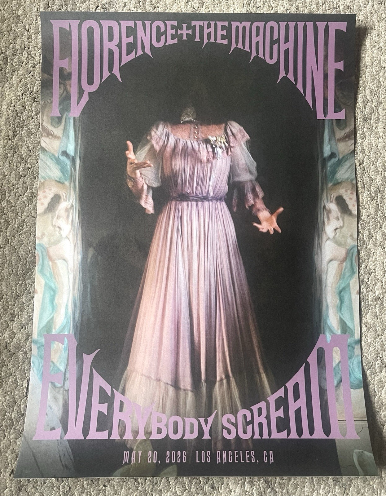Florence And The Machine POSTER OFFICIAL MERCH LOS ANGELES Forum May 20, 2026