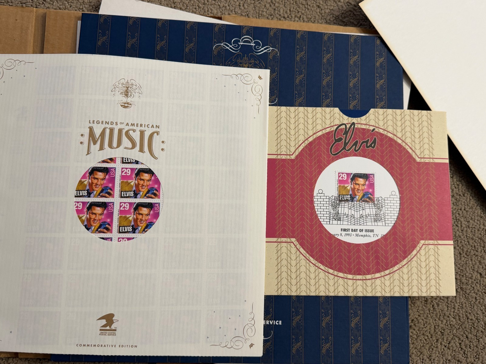 Elvis First Day of Issue USPS Complete Commemorative Stamp Collection NEW