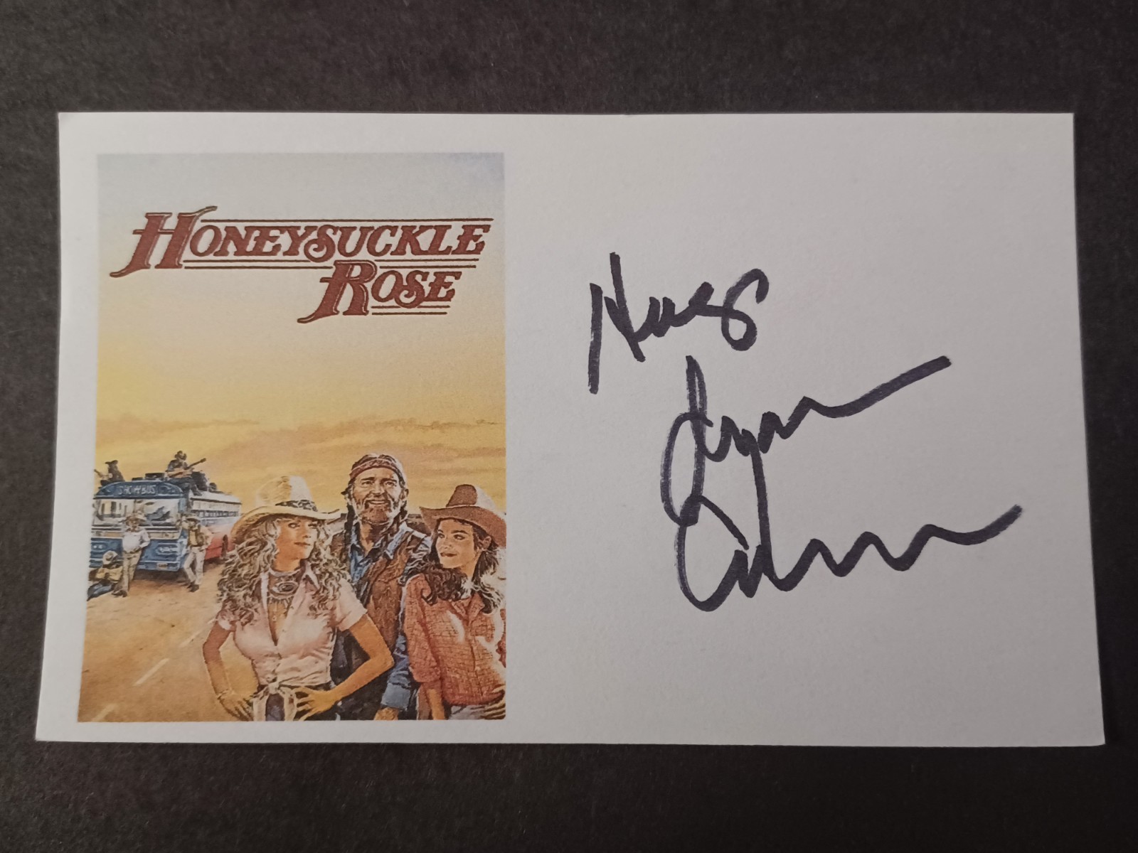 Dyan Cannon Signed Index Card – Honeysuckle Rose