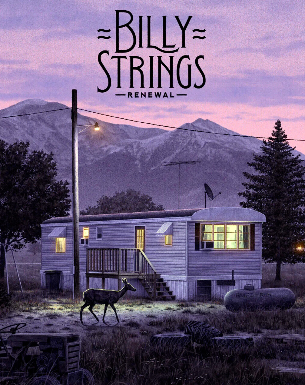 RAINBOW FOIL BILLY STRINGS POSTER Renewal Buena Vista CO N1 2024 AP Signed LTD25