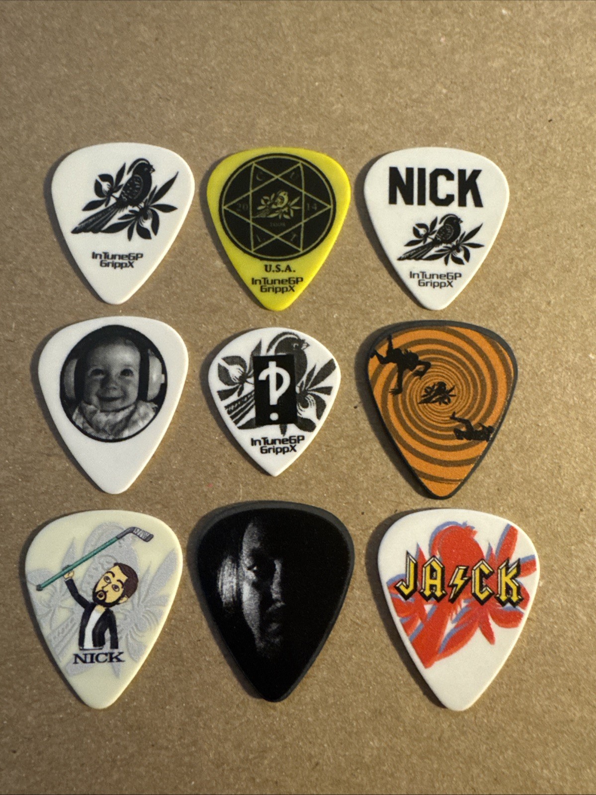 Bayside Guitar Pick Lot of 9 A