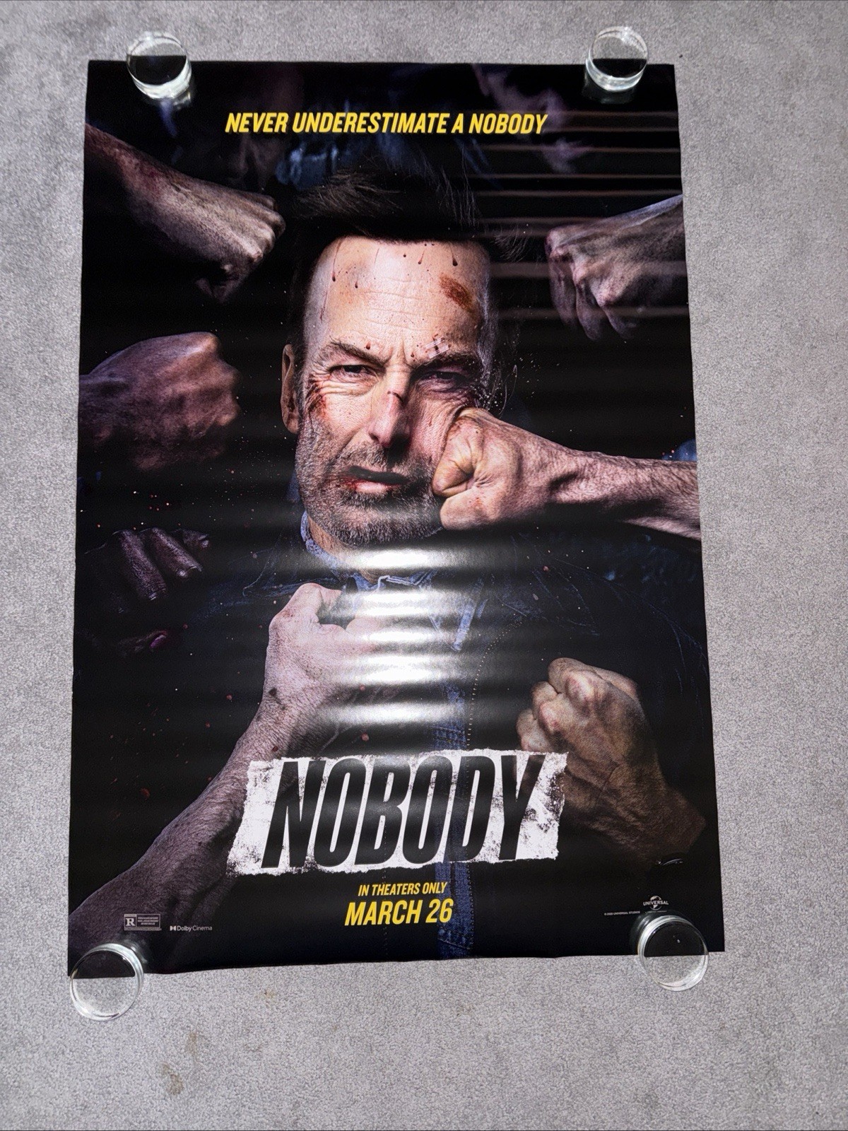 NOBODY 27×40 DS ROLLED ORIGINAL ONE SHEET MOVIE POSTER BOB ODENKIRK RZA (2021)