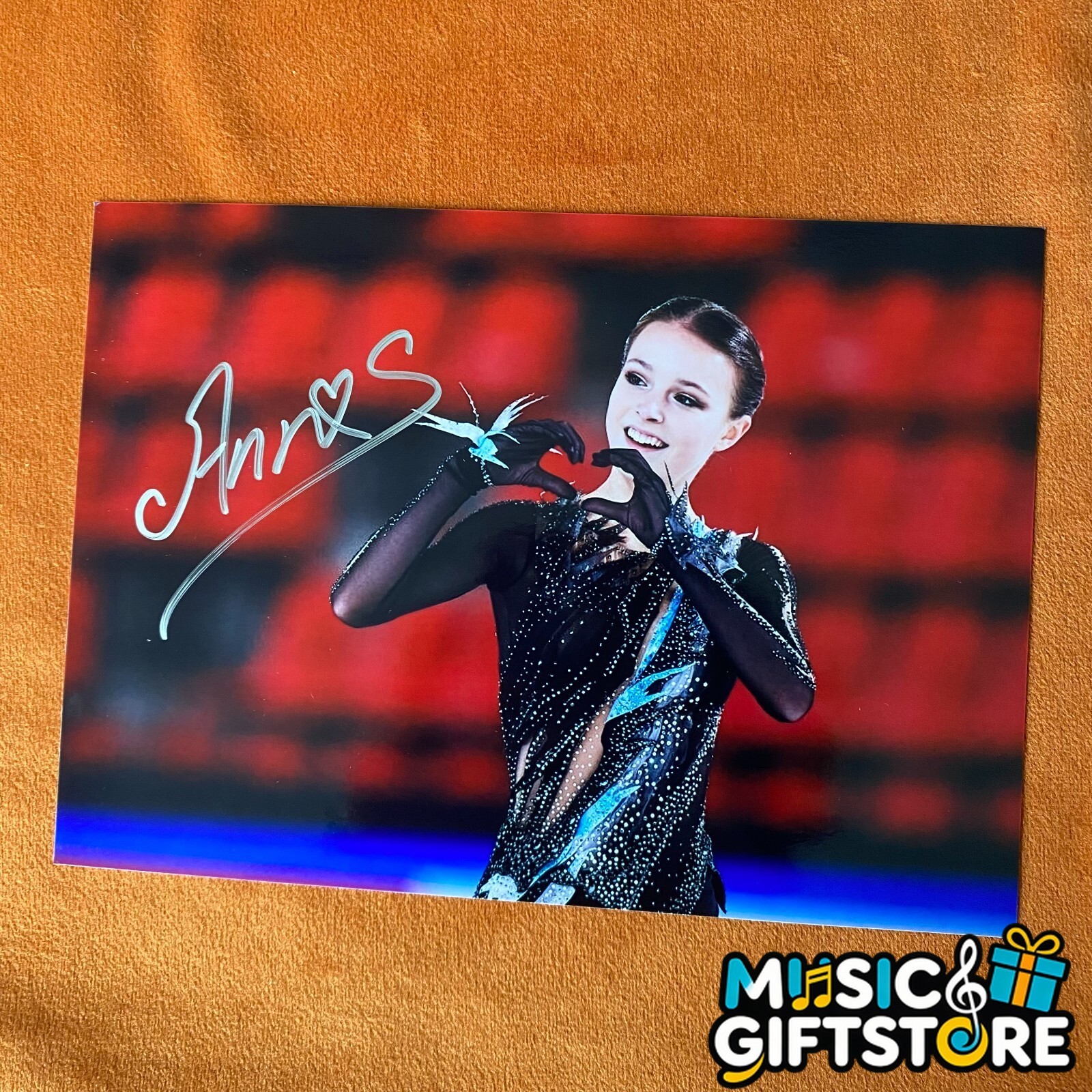 Anna Shcherbakova Ania Autographed Signed Photo Autographs figure skating 2024A