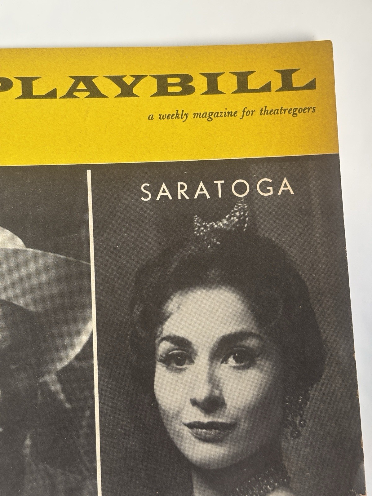 SARATOGA playbill CAROL LAWRENCE HOWARD KEEL Johnny Mercer Harold Arlen Ferber