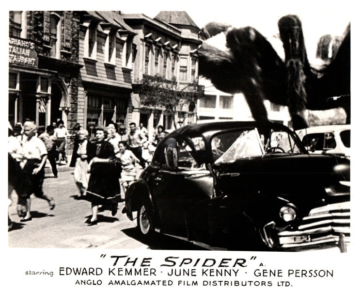 The Spider Original Lobby Card 1958 B-Movie giant spider attack
