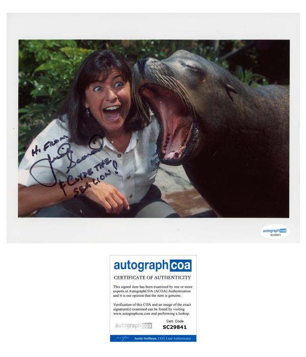 Julie Scardina AUTOGRAPH Signed SeaWorld Animal Trainer 8×10 Photo B ACOA