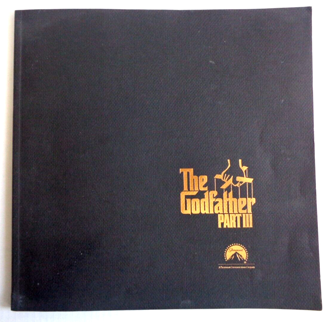 The Godfather Part III Souvenir Program Book 1990 Francis Ford Coppola Al Pacino